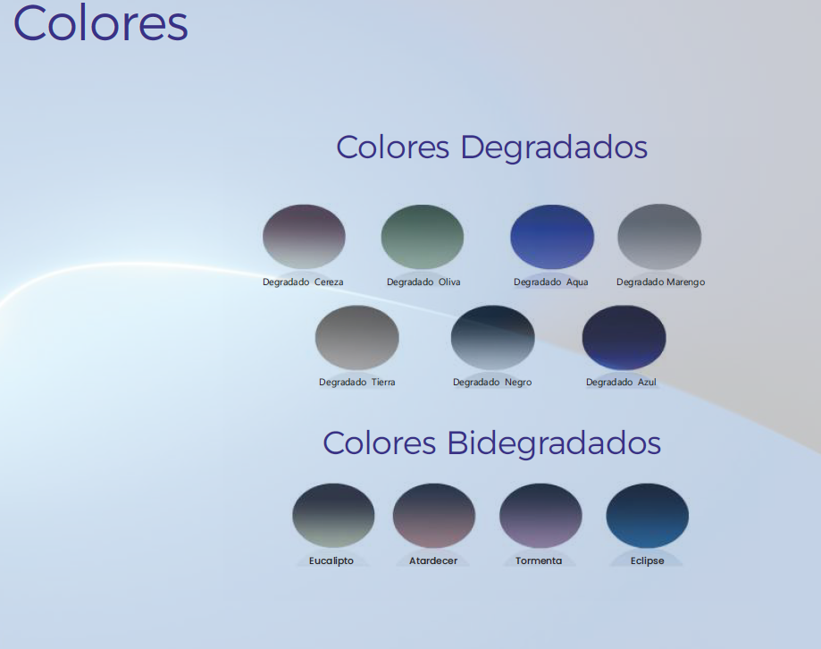 Colores Degradados y Biodegradados